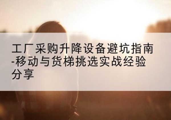 桑日移动式升降机怎么选-工厂采购升降设备避坑指南-移动与货梯挑选实战经验分享